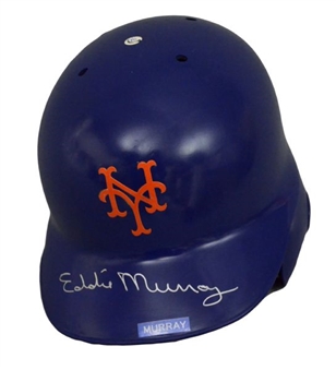 1993 Eddie Murray Signed Game Used New York Mets Batting Helmet